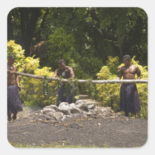 Firewalkers, Polynesian Cultural Centre, Viti Square Sticker
