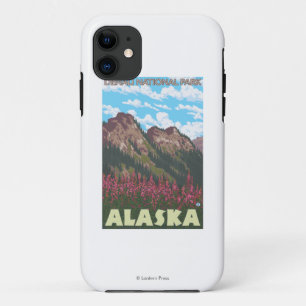 Fireweed & Mountains - Denali Nat'l Park, iPhone 11 Case