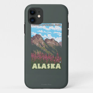 Fireweed & Mountains - Denali Nat'l Park, iPhone 11 Case