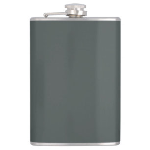 Fireweed & Mountains - Latouche, Alaska Hip Flask