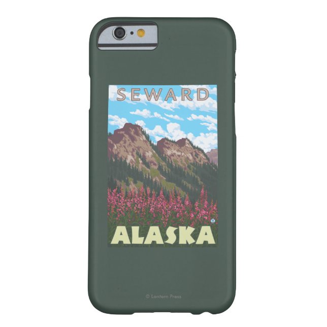 Fireweed & Mountains - Seward, Alaska Case-Mate iPhone Case (Back)