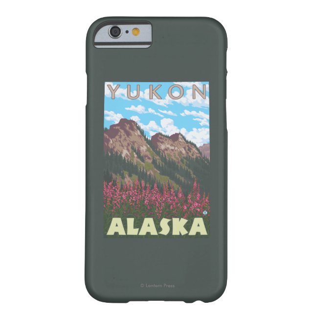 Fireweed & Mountains - Yukon, Alaska Case-Mate iPhone Case (Back)