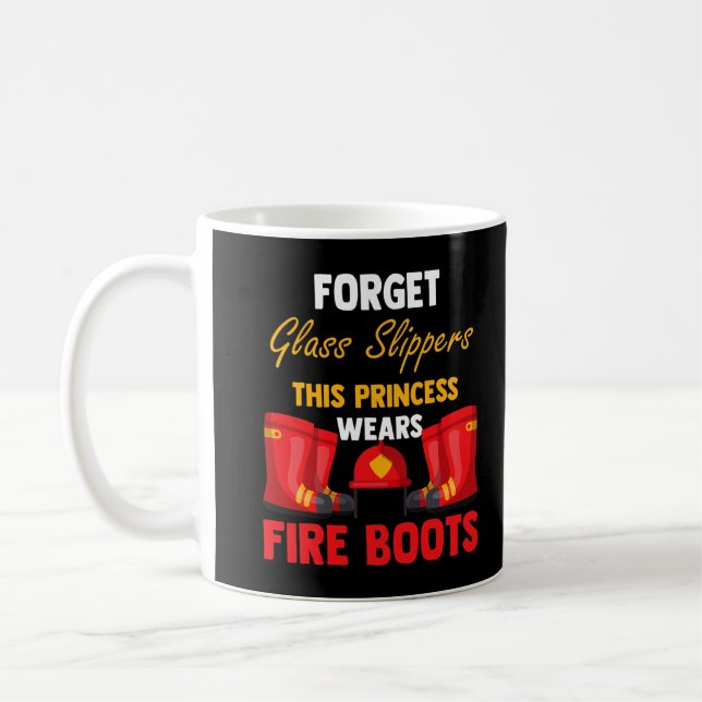 Firewomen Heroes Female Firefighter Women Fire Boo Coffee Mug (Left)