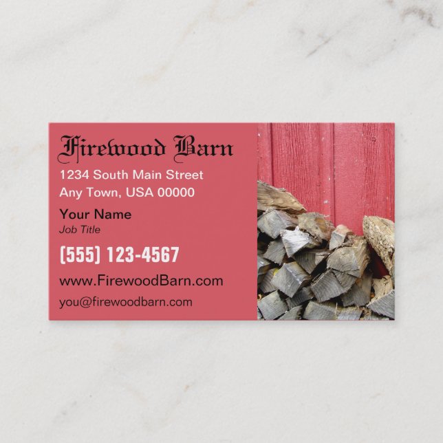 Firewood Business Card (Front)