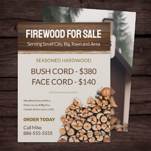 Firewood For Sale Business Flyer