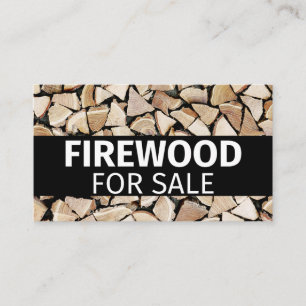 Firewood For Sale Professional Small Business Business Card