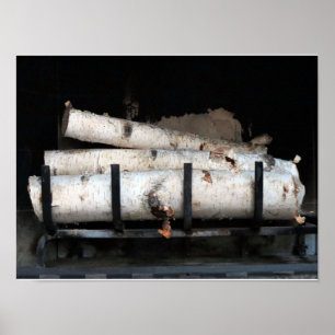 Firewood In The Hearth Poster