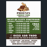 Firewood, Lumber/Timber/Wood Yard Advert Flyer<br><div class="desc">Firewood,  Lumber/Timber/Wood Yard Advertising Flyer by The Business Card Store.</div>