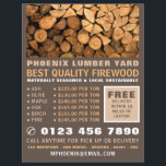 Firewood, Lumber/Timber/Wood Yard Flyer<br><div class="desc">Firewood,  Lumber/Timber/Wood Yard Advertising Flyer by The Business Card Store.</div>