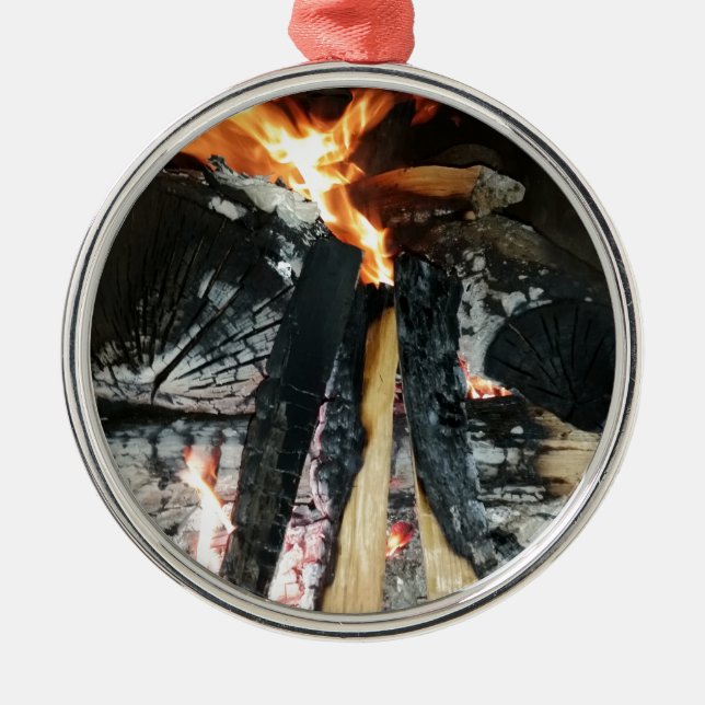 Firewood Metal Tree Decoration (Front)