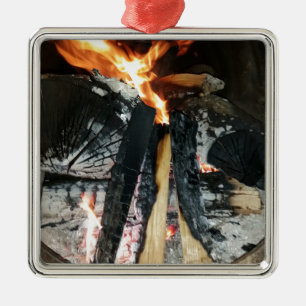 Firewood Metal Tree Decoration