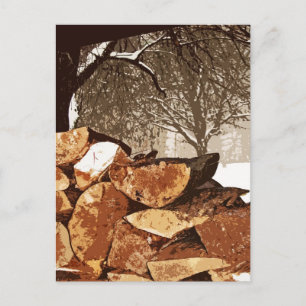 Firewood Postcard