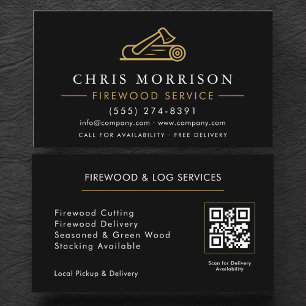 Firewood QR Code Business Card