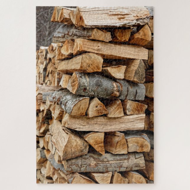 firewood stock jigsaw puzzle (Vertical)