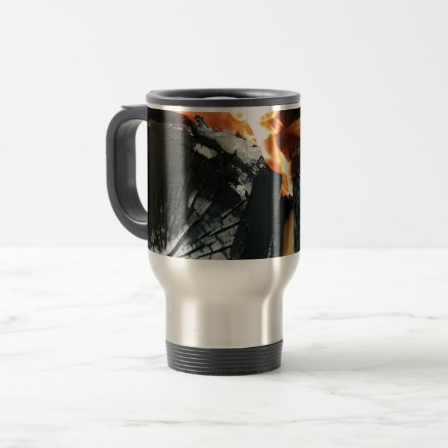 Firewood Travel Mug (Front Left)
