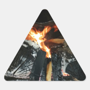 Firewood Triangle Sticker