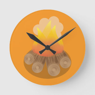 Firewoods Round Clock