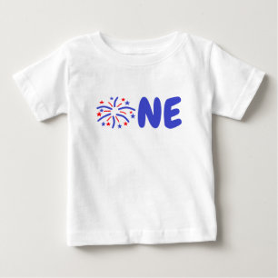 Firework 1st Birthday Baby T-Shirt