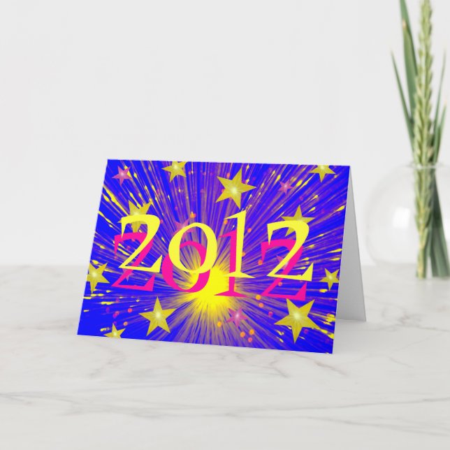 Firework '2012' greetings card (Front)