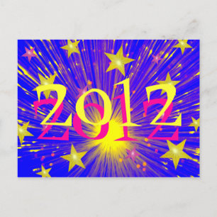 Firework '2012' postcard