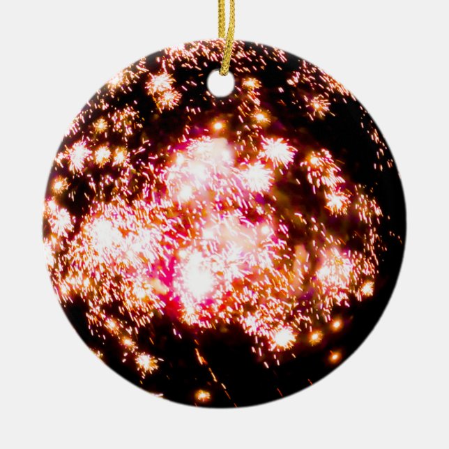 Firework 31 ceramic tree decoration (Front)