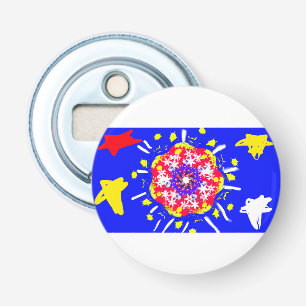 Firework 4th July style Bottle Opener