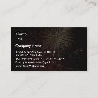 Firework Business Card