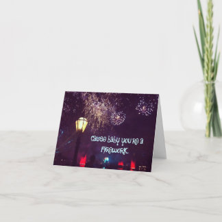 Firework Card