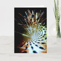 Firework Celebration Abstract Custom Greeting Card