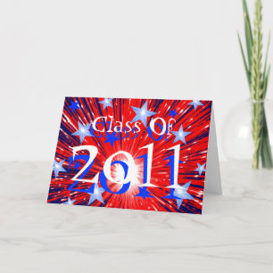 Firework 'Class of 2011' greetings card