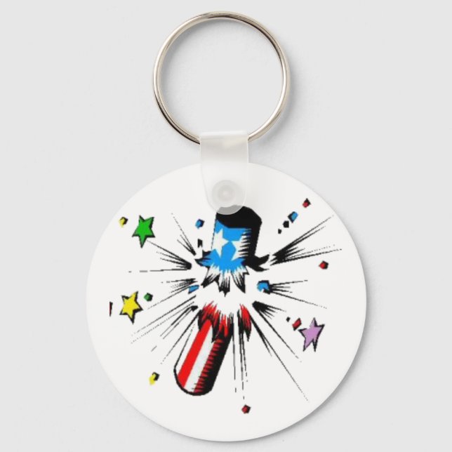 firework design key ring (Front)