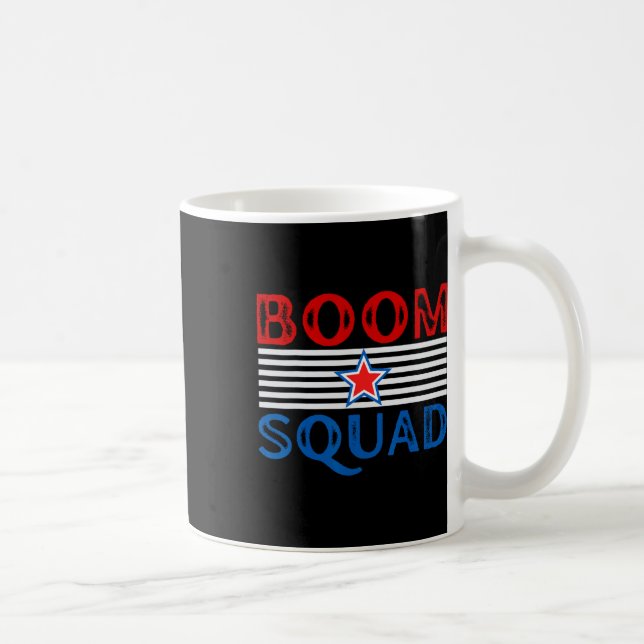 Firework Director Funny 4th Of July Boom Squad. 1  Coffee Mug (Right)