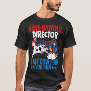 Firework Director Happy 4th Of July American Flag T-Shirt