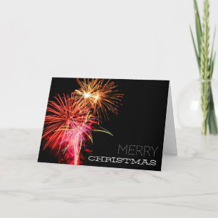 Firework Display, Christmas Greeting Card