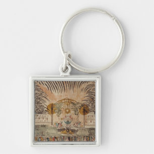 Firework Display in the Place Louis XV Key Ring