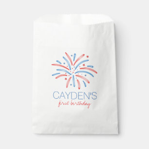 Firework Fourth of July Birthday Favour Bags