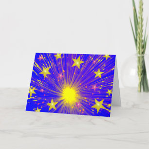 Firework greetings card