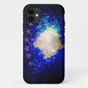 Firework; Kosovo Flag iPhone 11 Case