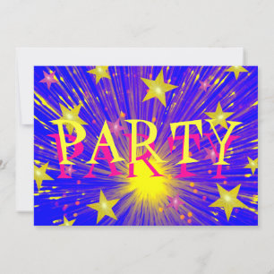 Firework 'Party'  invitation