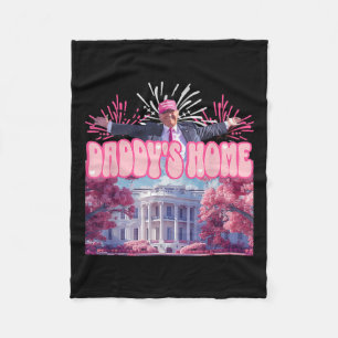 Firework Pink - Daddy's Home Trump 2024 Fleece Blanket