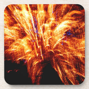 Firework Plastic Coasters