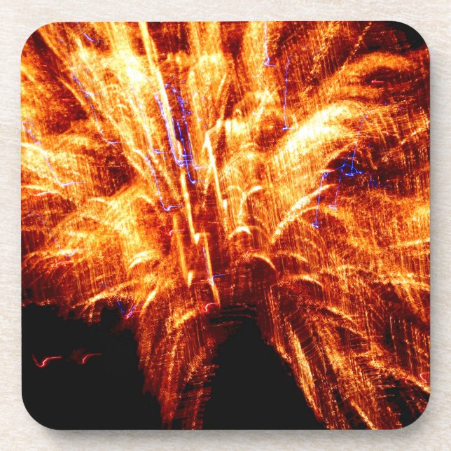 Firework Plastic Coasters (Front)