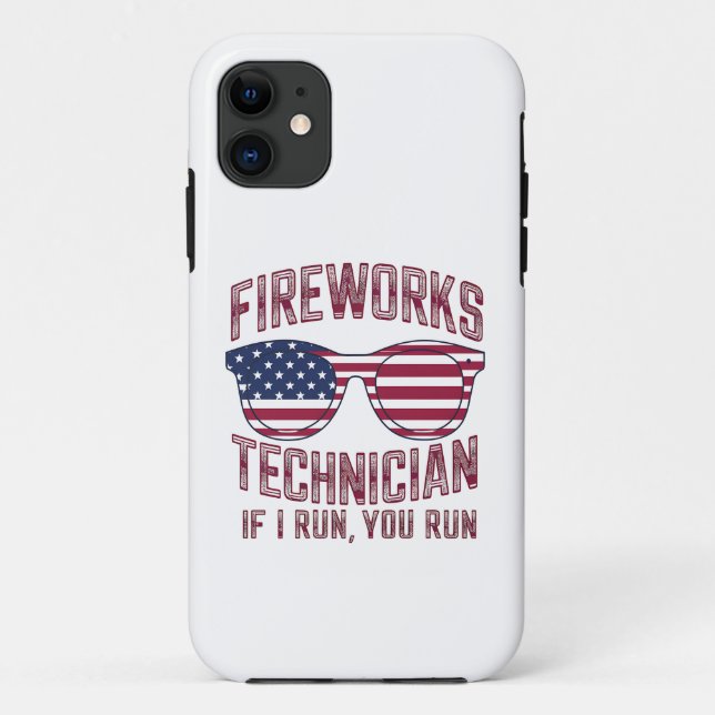 Firework Technician 4Th Of July Funny Usa Case-Mate iPhone Case (Back)