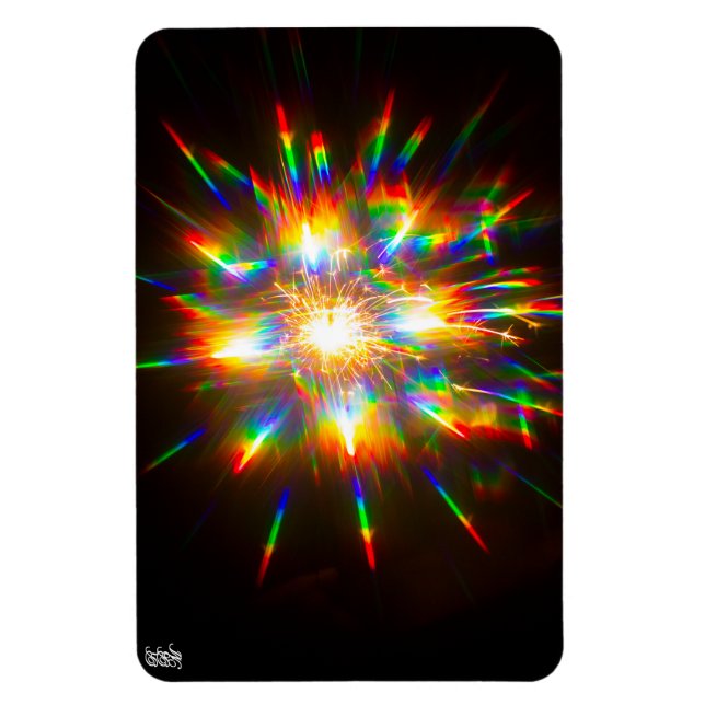 Firework Through 3D Glasses 1  Magnet (Vertical)