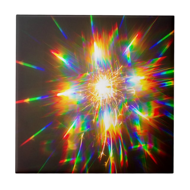 Firework Through 3D Glasses 1  Tile (Front)