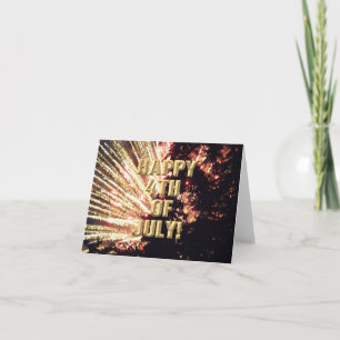 Fireworks 11 4th of July card