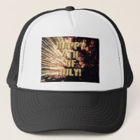 Fireworks 11 4th of July trucker hat
