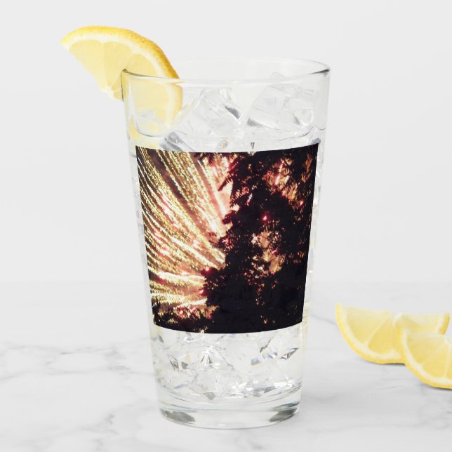 Fireworks 11 Collins glass tumbler (Front Ice)