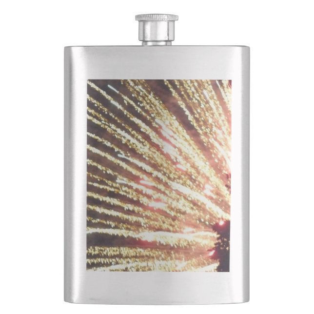 Fireworks 11 stainless steel flask (Front)