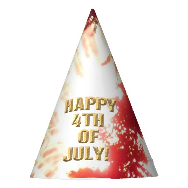 Fireworks 12 4th of July party hat (Front)